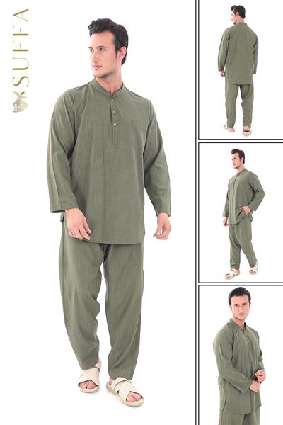 LÜKS Erkek Takım | %100 Pamuk - Umre Kıyafeti 