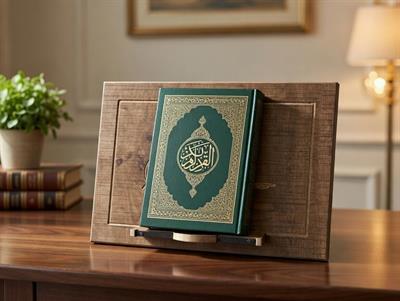 Osmanlı Tuğrası İşlemeli Ahşap Rahle ve Kitap Okuma Standı