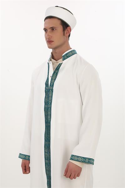 Özel Seri – Bordürlü Yarım Astarlı İmam Cübbesi 