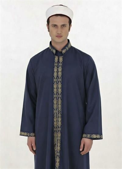 Özel Seri – Bordürlü Yarım Astarlı İmam Cübbesi 