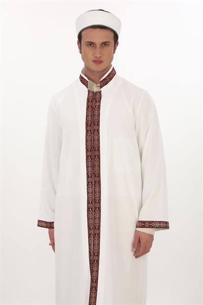 Özel Seri – Bordürlü Yarım Astarlı İmam Cübbesi 