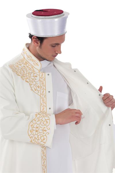 PREMİUM SERİ LÜKS NAKIŞLI İMAM CÜBBESİ