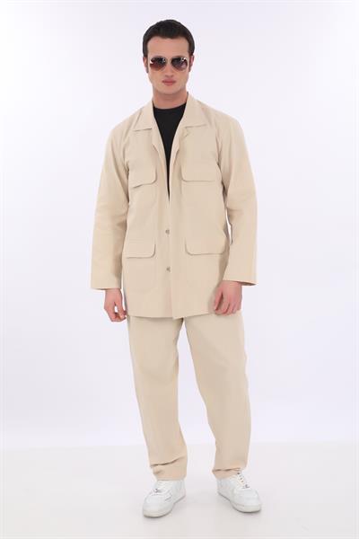 Pamuklu Erkek Safari Takımı | Hac ve Umre Kıyafeti