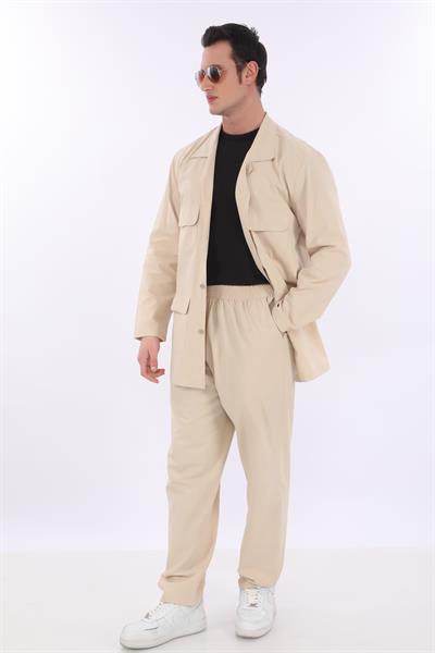 Pamuklu Erkek Safari Takımı | Hac ve Umre Kıyafeti