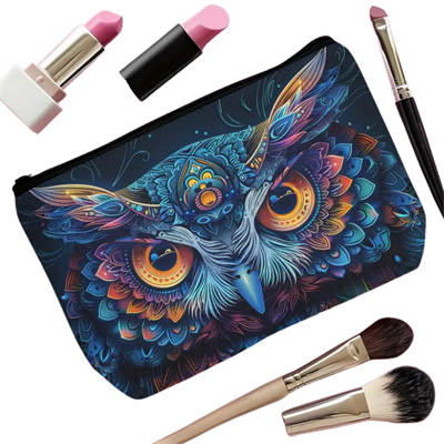 Gece Bilgesi Baykuş Kozmetik Çantası