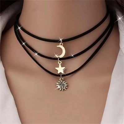 Gökyüzü Esintisi Vintage 3'lü Kolye Seti