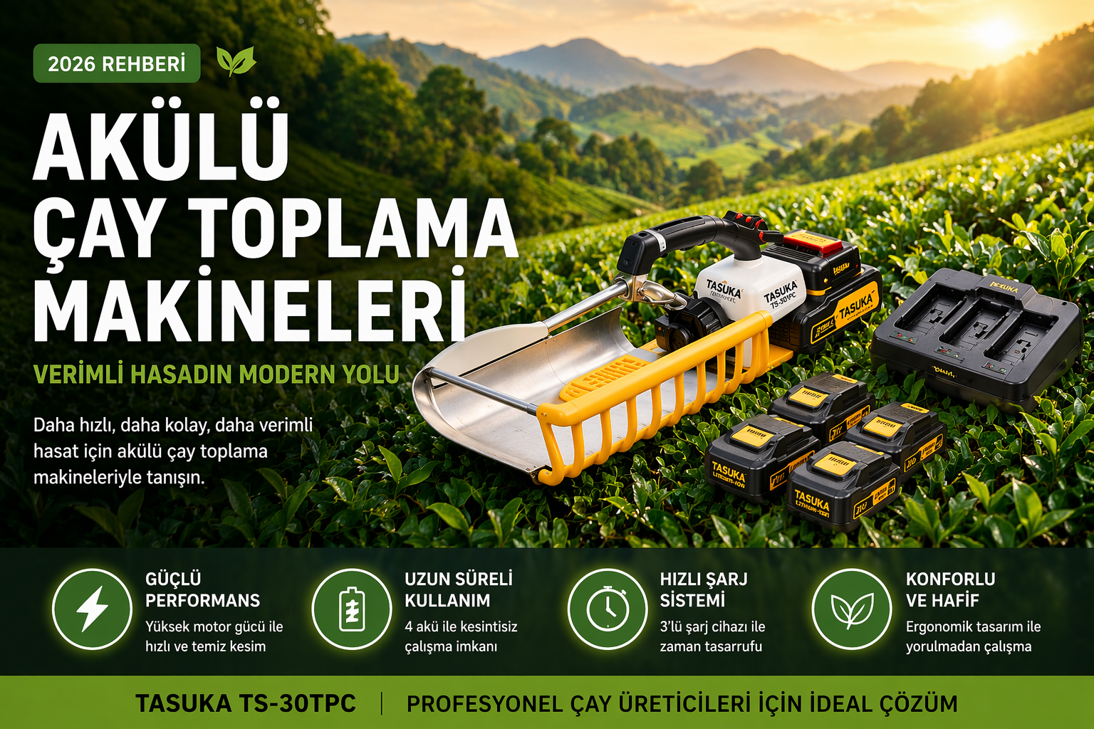 Akülü Çay Toplama Makineleri: Verimli Hasadın Modern Yolu