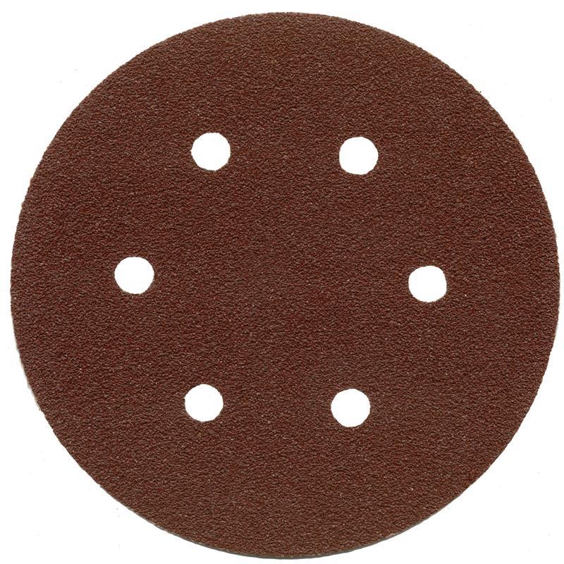 ALÜMİNYUM OKSİT CIRTLI 6 DELİKLİ DİSK ZIMPARA 150 mm 100 KUM