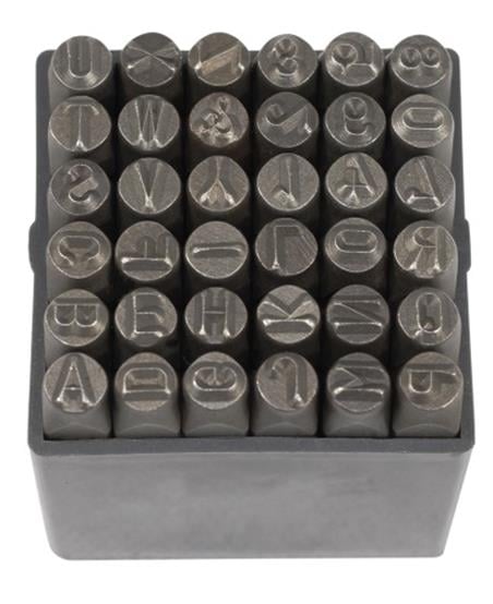 ÇELİK HARF 36 PARÇA 4 mm