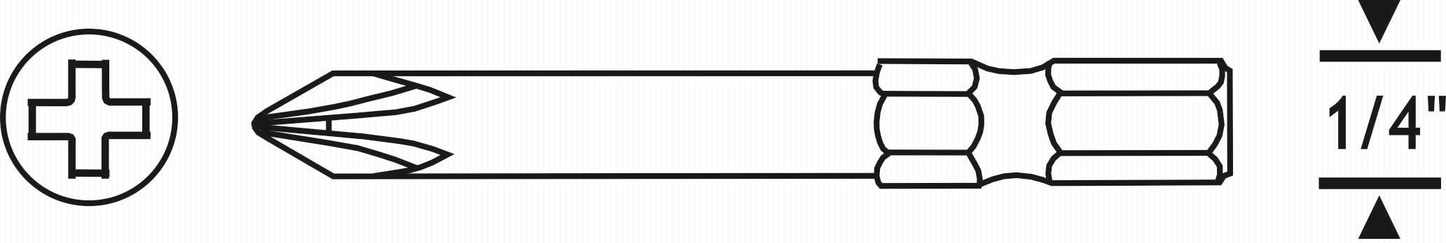 YILDIZ BİTS UÇ PH2 75mm