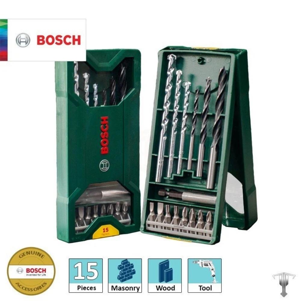Bosch - X-Line 15 Parça Ahşap, Beton Matkap Ucu ve Vidalama Seti - 2607019579