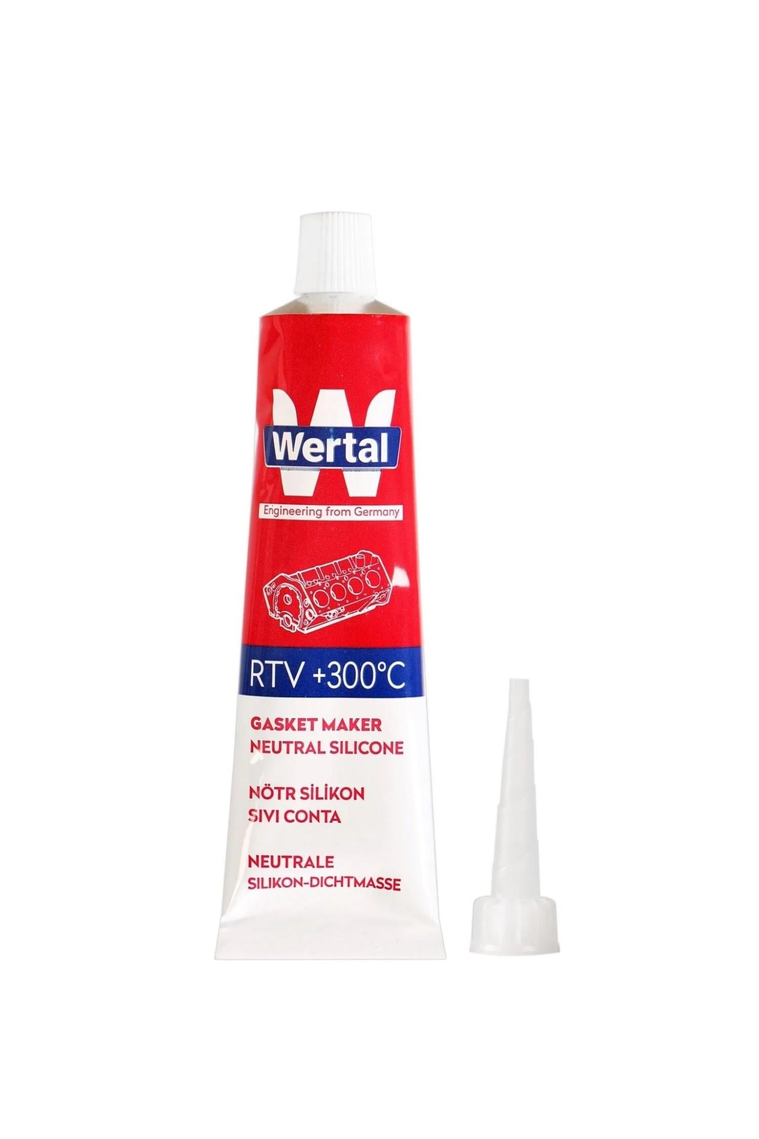 WERTAL Nötr Silikon Sıvı Conta Siyah - 80 ML