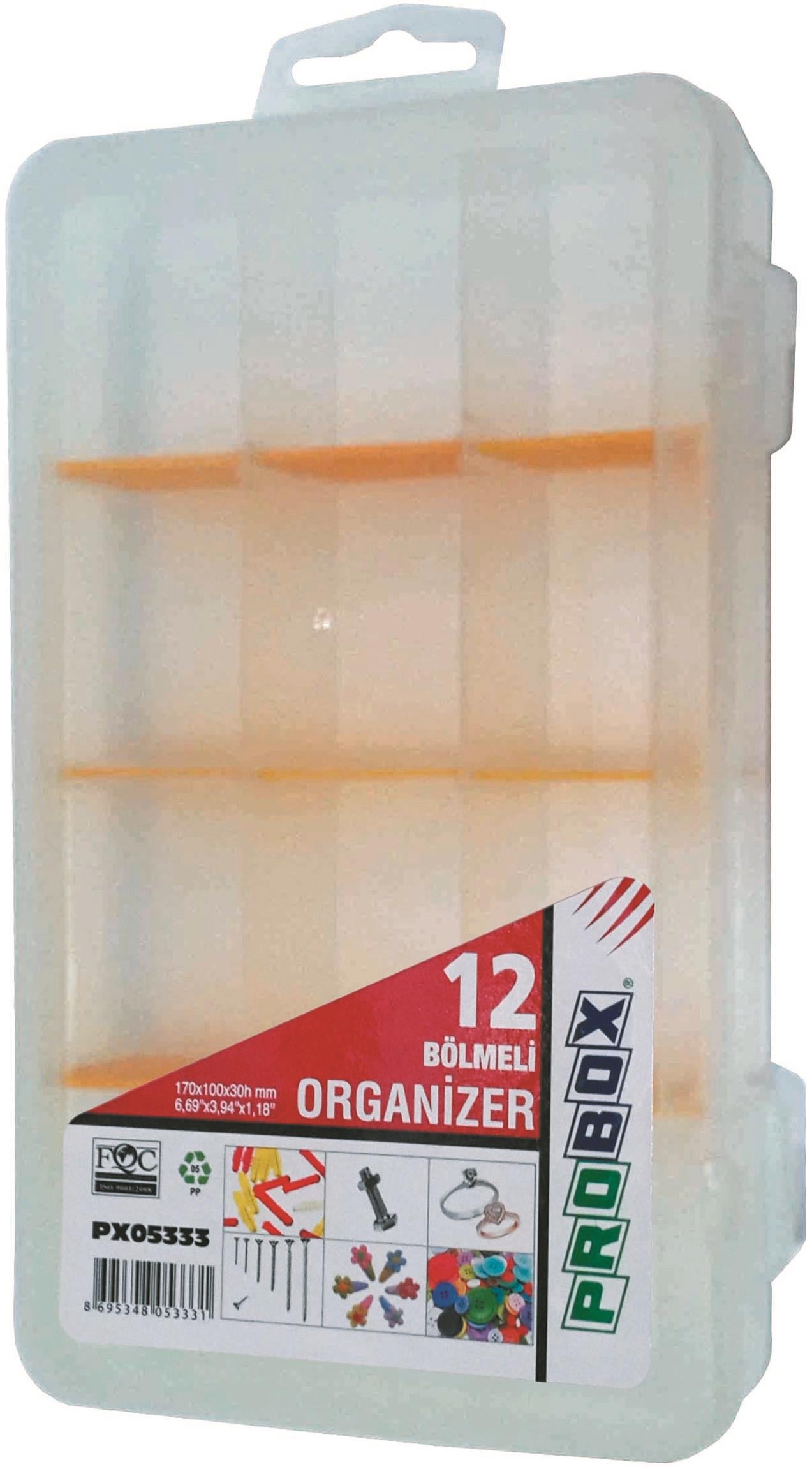 12 BÖLMELİ ORGANİZER KUTU
