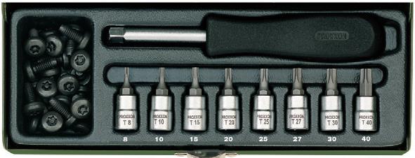 9 PARÇALI TORX TORNAVİDA LOKMA TAKIMI 1/2