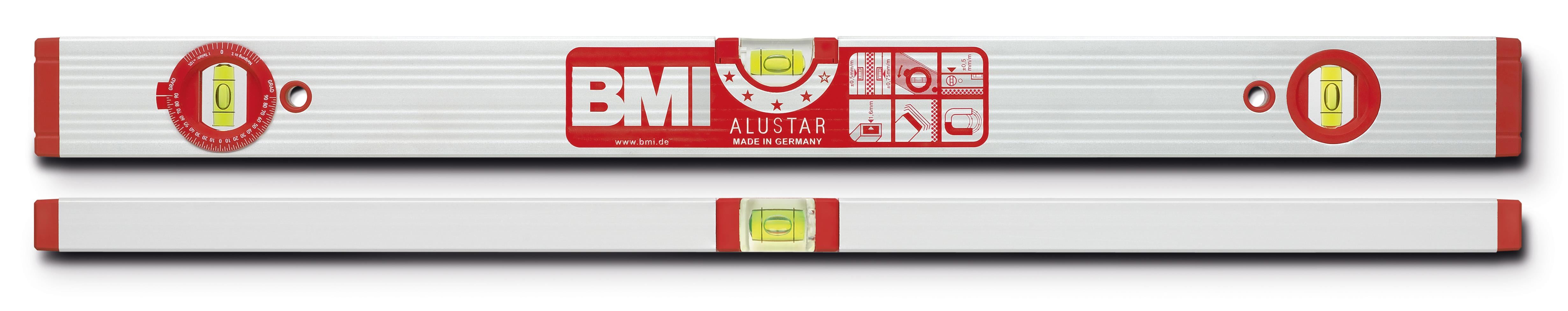 BMI ALUSTAR 691W80 ALÜMİNYUM  AÇILI SU TERAZİSİ 80cm
