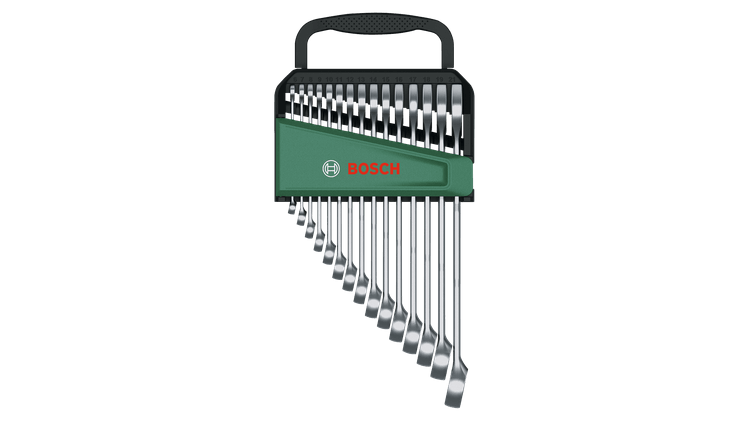Bosch Açık Uçlu Kombine Anahtar Seti 15 Parça - 1600A02Z9E