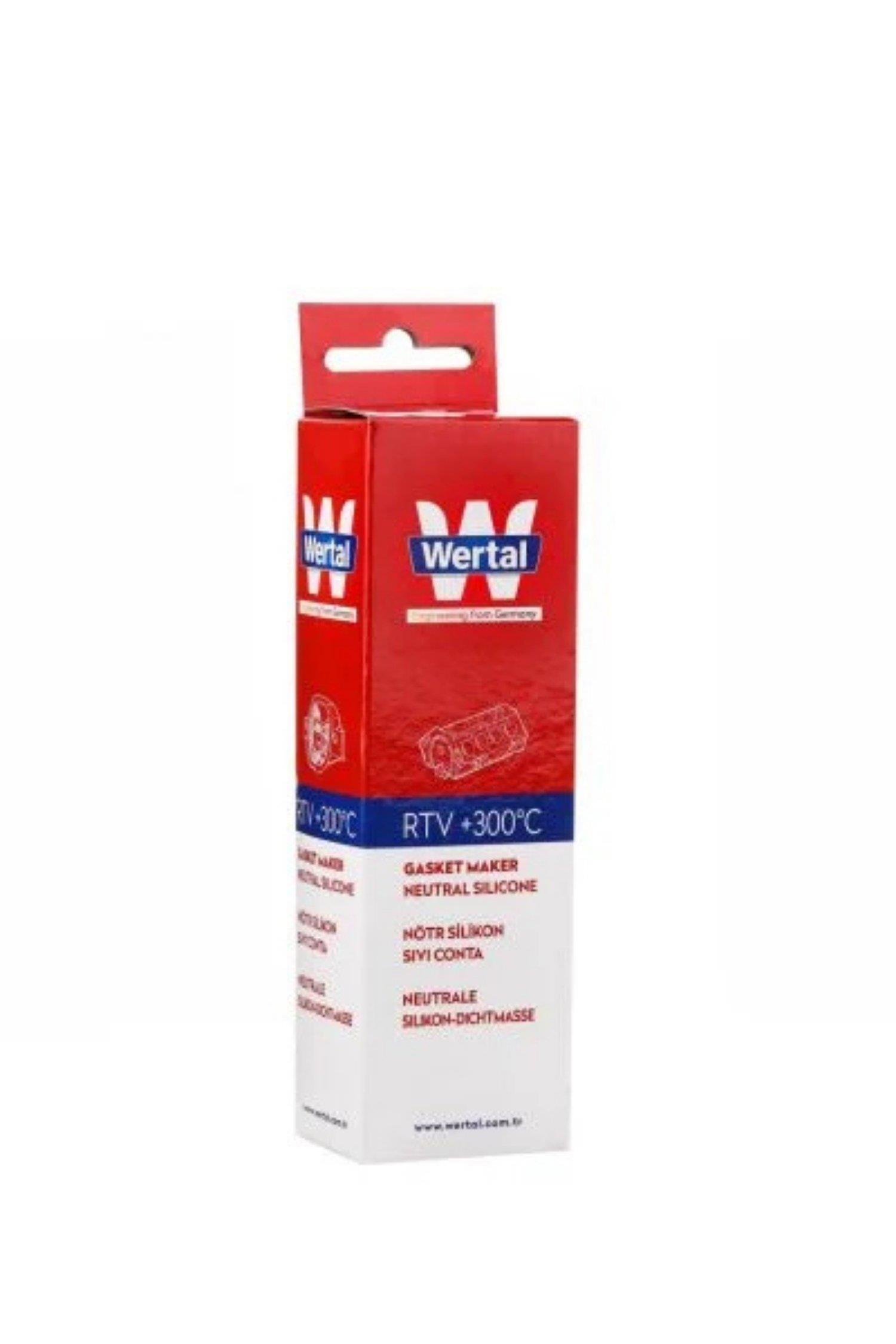 WERTAL Nötr Silikon Sıvı Conta Siyah - 80 ML