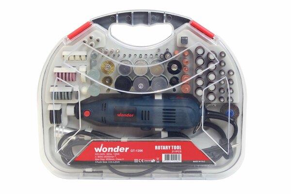Wonder GT-1206 Gravür Taşlama 211 Parça Set 135W