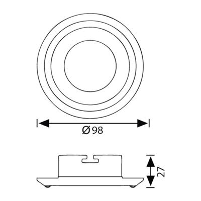 Jupiter  Taşlı Sabit Spot JH693 A