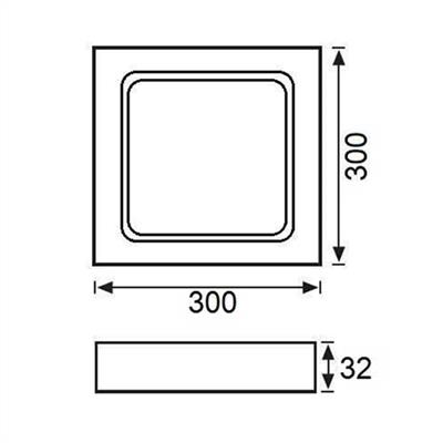 Jupiter 24W Sıva Üstü Led Panel LC446 B