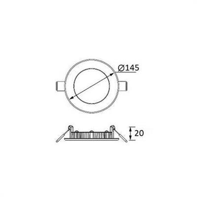Jupiter 9W Sıva Altı Yuvarlak Led Panel LD469 B