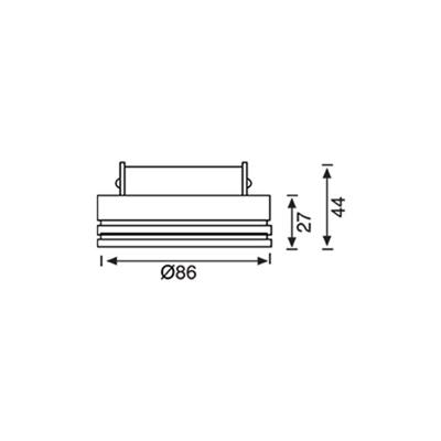 Jupiter Alüminyum Camlı Krom Spot (Banyo) JH624 K