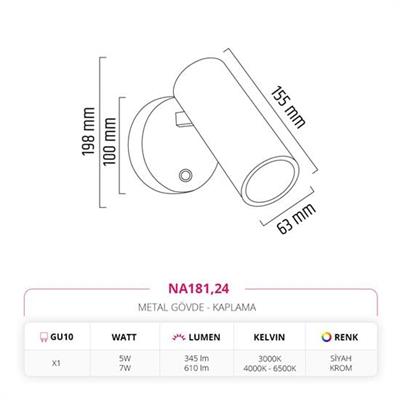 Moda Aydınlatma Dekoratif İç Mekan Aplik krom MD-A 5228-24