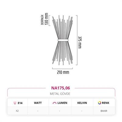 Moda Aydınlatma Dekoratif Kirpi Aplik Bakır MD-A 5224-06