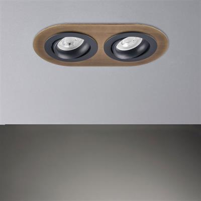 Moda Aydınlatma Sıva Altı İkili Led Spot Eskitme Antrasit MD-D 2052-75