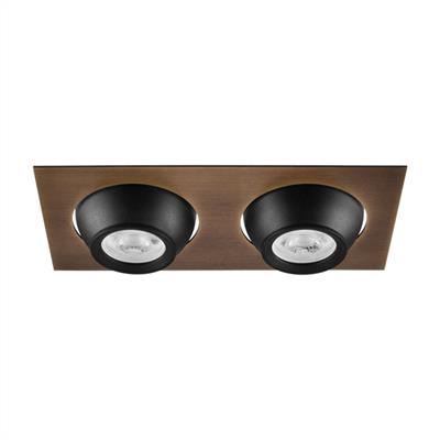 Moda Aydınlatma Sıva Altı İkili Led Spot Eskitme Siyah MD-D 2089-23