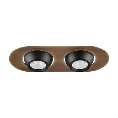 Moda Aydınlatma Sıva Altı İkili Led Spot Eskitme Siyah MD-D 2083-23