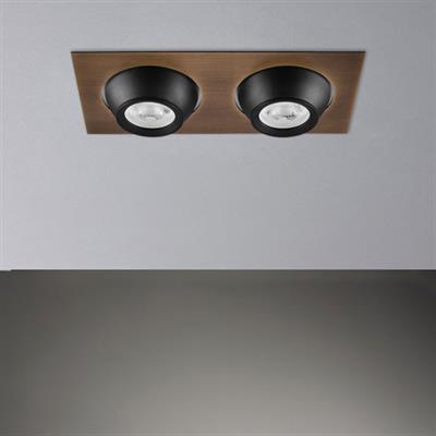 Moda Aydınlatma Sıva Altı İkili Led Spot Eskitme Siyah MD-D 2089-23