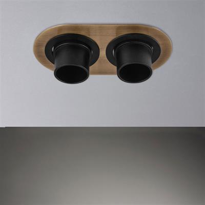 Moda Aydınlatma Sıva Altı İkili Led Spot Eskitme Siyah MD-D 2104-23