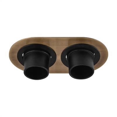 Moda Aydınlatma Sıva Altı İkili Led Spot Eskitme Siyah MD-D 2104-23