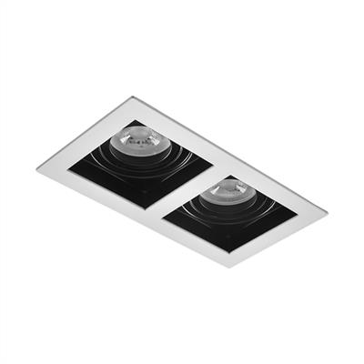 Moda Aydınlatma Sıva Altı İkili Led Spot Siyah Beyaz Siyah MD-D 2134-03