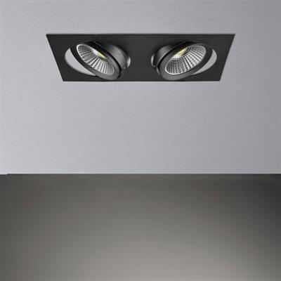 Moda Aydınlatma Sıva Altı İkili Led Spot Siyah MD-D 2018-02