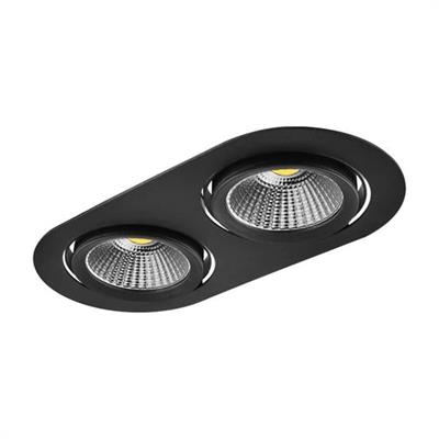 Moda Aydınlatma Sıva Altı İkili Led Spot Siyah MD-D 2026-02