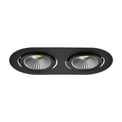 Moda Aydınlatma Sıva Altı İkili Led Spot Siyah MD-D 2026-02