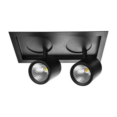 Moda Aydınlatma Sıva Altı İkili Led Spot Siyah MD-D 2028-02