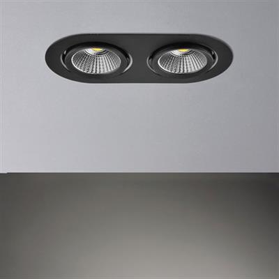 Moda Aydınlatma Sıva Altı İkili Led Spot Siyah MD-D 2026-02