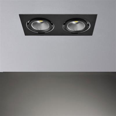 Moda Aydınlatma Sıva Altı İkili Led Spot Siyah MD-D 2041-02