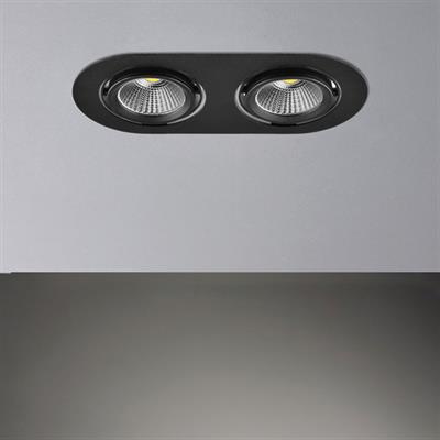 Moda Aydınlatma Sıva Altı İkili Led Spot Siyah MD-D 2036-02