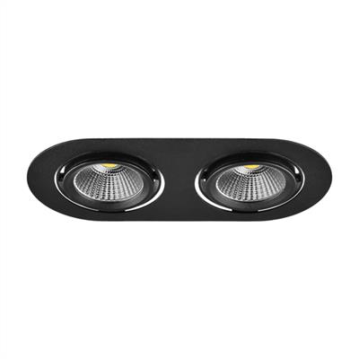 Moda Aydınlatma Sıva Altı İkili Led Spot Siyah MD-D 2036-02