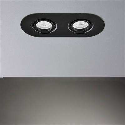 Moda Aydınlatma Sıva Altı İkili Led Spot Siyah MD-D 2047-02