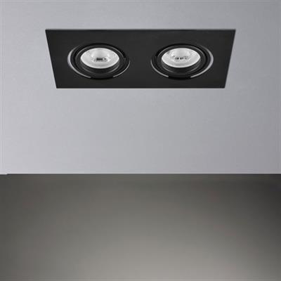 Moda Aydınlatma Sıva Altı İkili Led Spot Siyah MD-D 2069-02