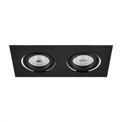 Moda Aydınlatma Sıva Altı İkili Led Spot Siyah MD-D 2069-02