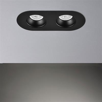Moda Aydınlatma Sıva Altı İkili Led Spot Siyah MD-D 2058-02