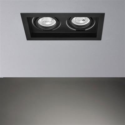 Moda Aydınlatma Sıva Altı İkili Led Spot Siyah MD-D 2074-02
