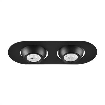 Moda Aydınlatma Sıva Altı İkili Led Spot Siyah MD-D 2082-02