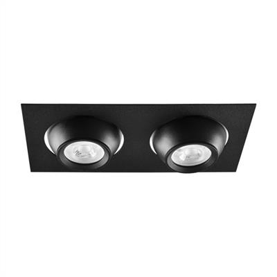 Moda Aydınlatma Sıva Altı İkili Led Spot Siyah MD-D 2088-02
